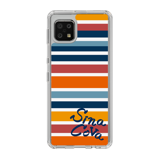 Slim Protection Case［ SINA COVA - Border Stripes - Multicolor ］