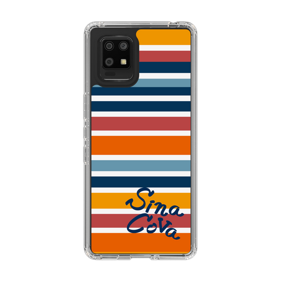 Slim Protection Case［ SINA COVA - Border Stripes - Multicolor ］