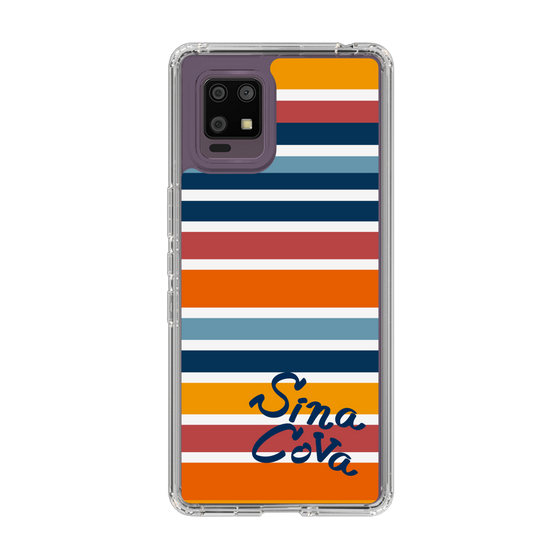 Slim Protection Case［ SINA COVA - Border Stripes - Multicolor ］