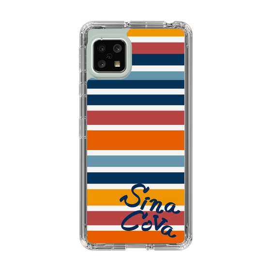 Slim Protection Case［ SINA COVA - Border Stripes - Multicolor ］