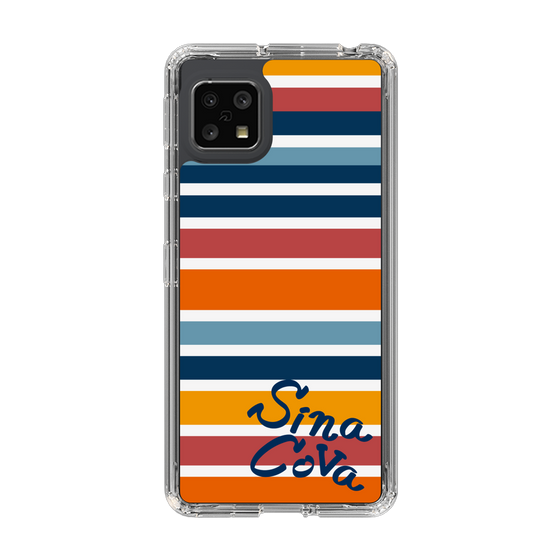 Slim Protection Case［ SINA COVA - Border Stripes - Multicolor ］