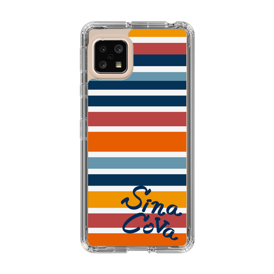 Slim Protection Case［ SINA COVA - Border Stripes - Multicolor ］
