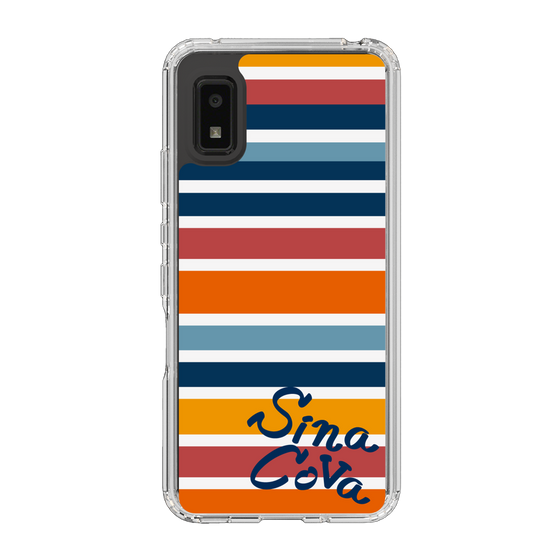 Slim Protection Case［ SINA COVA - Border Stripes - Multicolor ］