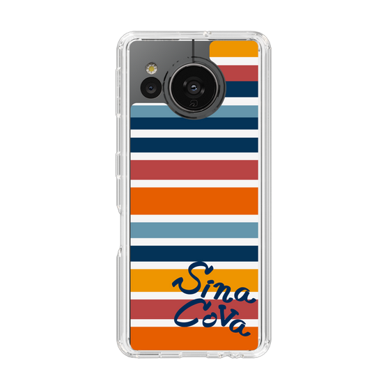 Slim Protection Case［ SINA COVA - Border Stripes - Multicolor ］