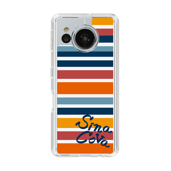 Slim Protection Case［ SINA COVA - Border Stripes - Multicolor ］