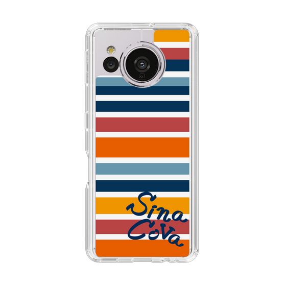 Slim Protection Case［ SINA COVA - Border Stripes - Multicolor ］