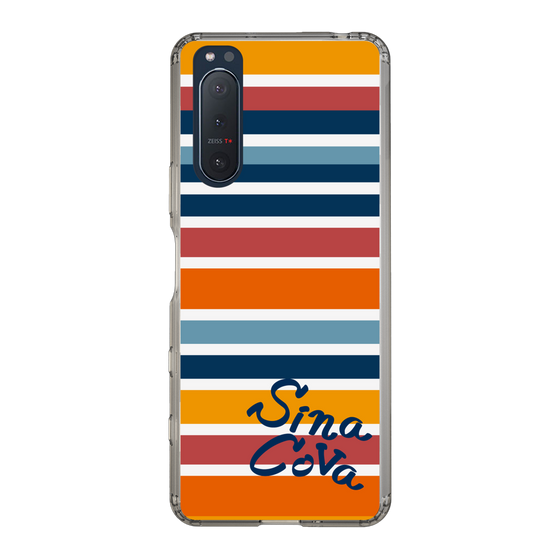 Slim Protection Case［ SINA COVA - Border Stripes - Multicolor ］