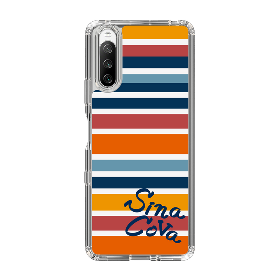 Slim Protection Case［ SINA COVA - Border Stripes - Multicolor ］