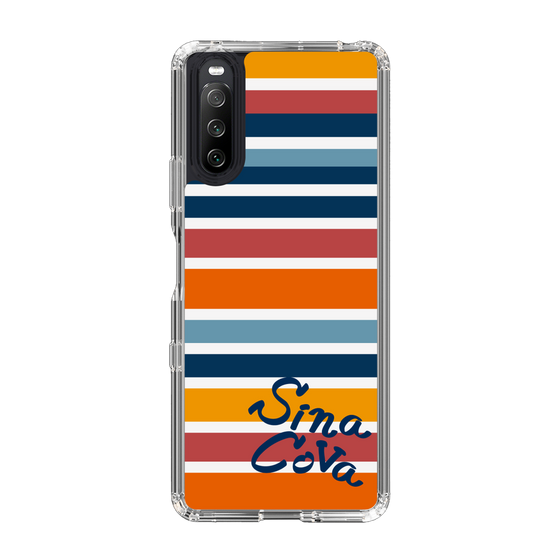 Slim Protection Case［ SINA COVA - Border Stripes - Multicolor ］