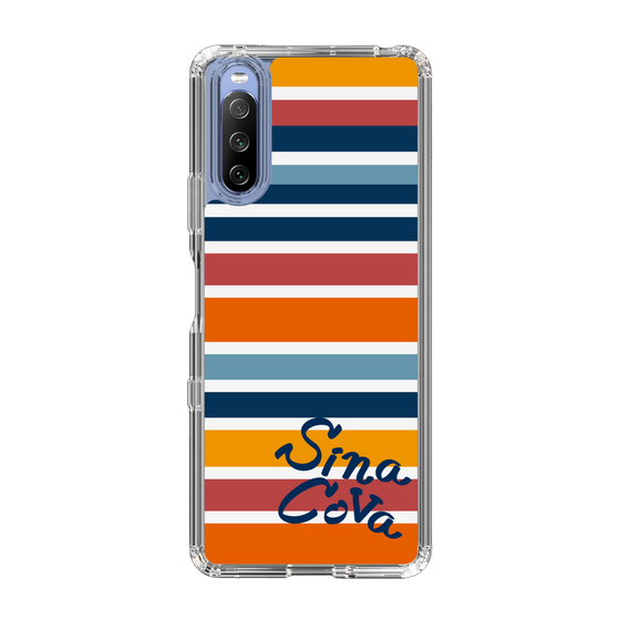 Slim Protection Case［ SINA COVA - Border Stripes - Multicolor ］