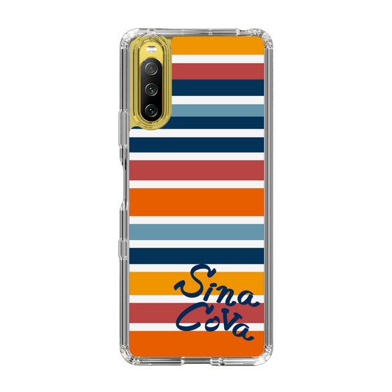 Slim Protection Case［ SINA COVA - Border Stripes - Multicolor ］