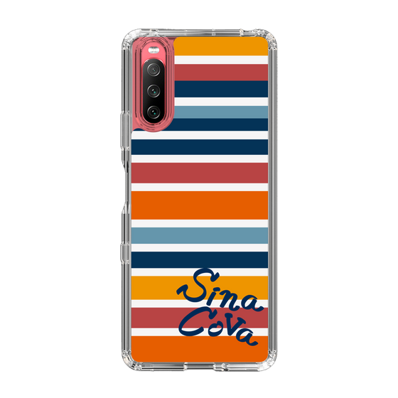 Slim Protection Case［ SINA COVA - Border Stripes - Multicolor ］