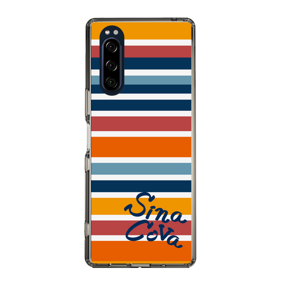 Slim Protection Case［ SINA COVA - Border Stripes - Multicolor ］