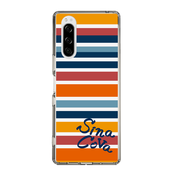 Slim Protection Case［ SINA COVA - Border Stripes - Multicolor ］