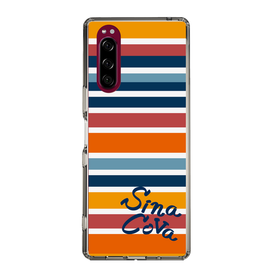Slim Protection Case［ SINA COVA - Border Stripes - Multicolor ］