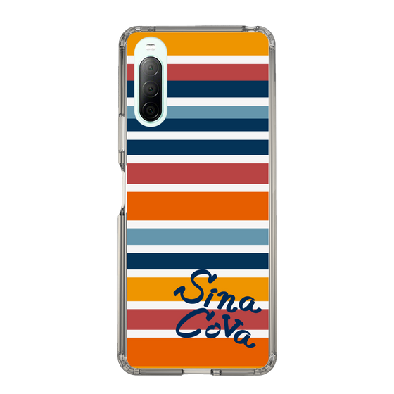 Slim Protection Case［ SINA COVA - Border Stripes - Multicolor ］