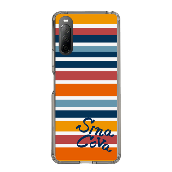 Slim Protection Case［ SINA COVA - Border Stripes - Multicolor ］
