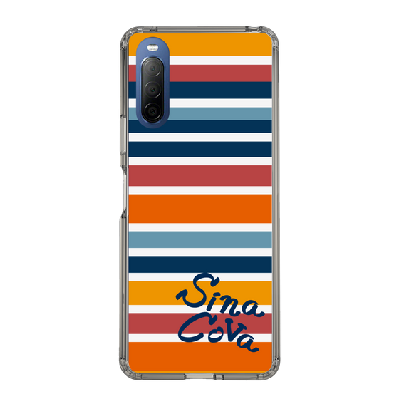 Slim Protection Case［ SINA COVA - Border Stripes - Multicolor ］