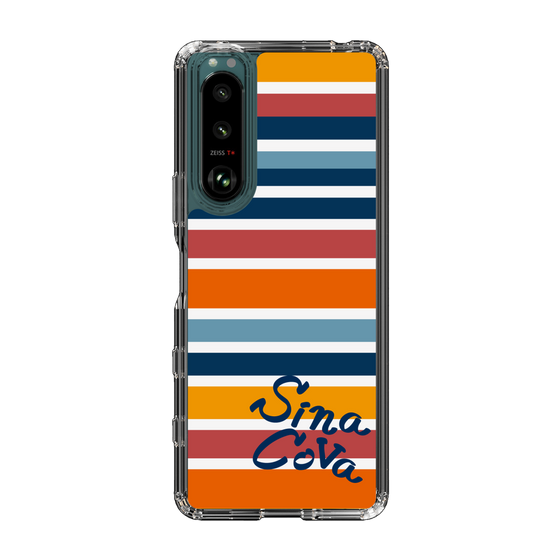 Slim Protection Case［ SINA COVA - Border Stripes - Multicolor ］