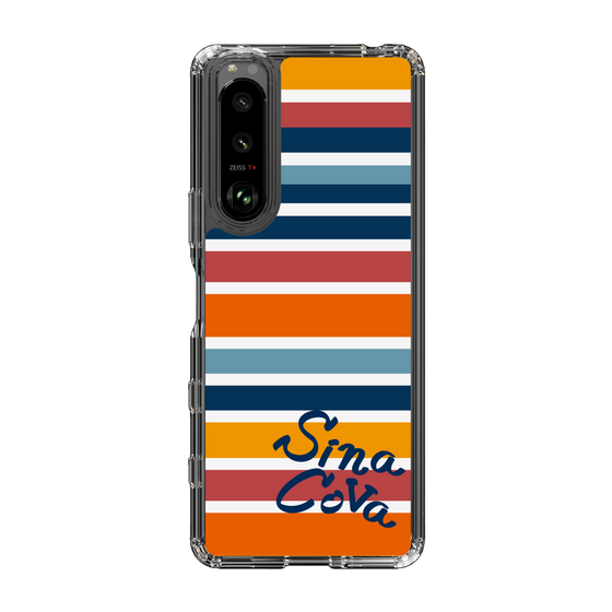 Slim Protection Case［ SINA COVA - Border Stripes - Multicolor ］