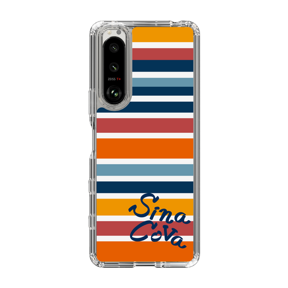 Slim Protection Case［ SINA COVA - Border Stripes - Multicolor ］