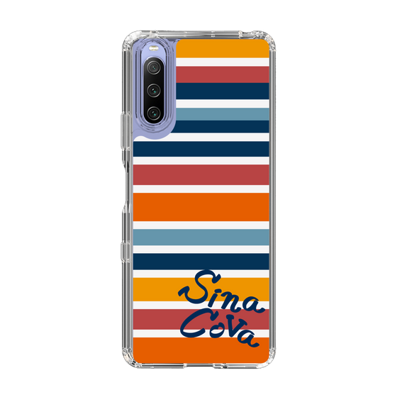 Slim Protection Case［ SINA COVA - Border Stripes - Multicolor ］