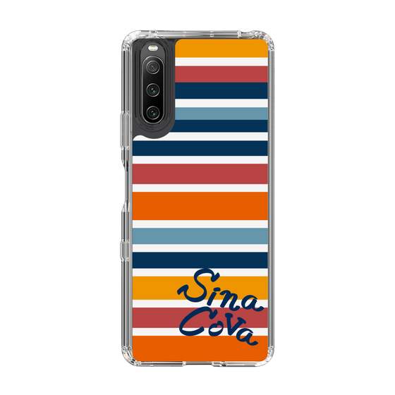 Slim Protection Case［ SINA COVA - Border Stripes - Multicolor ］