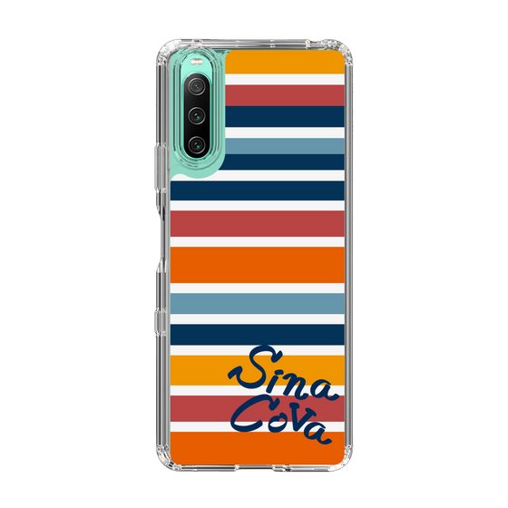 Slim Protection Case［ SINA COVA - Border Stripes - Multicolor ］