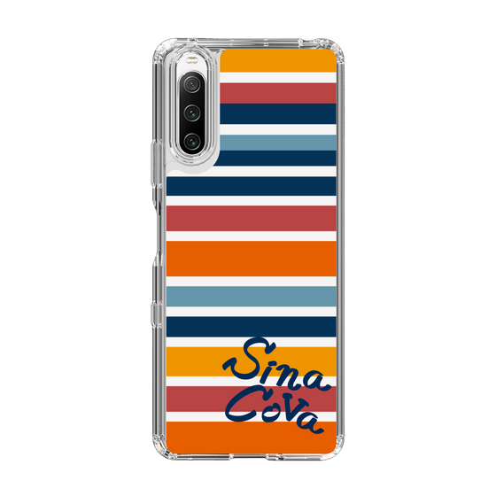 Slim Protection Case［ SINA COVA - Border Stripes - Multicolor ］