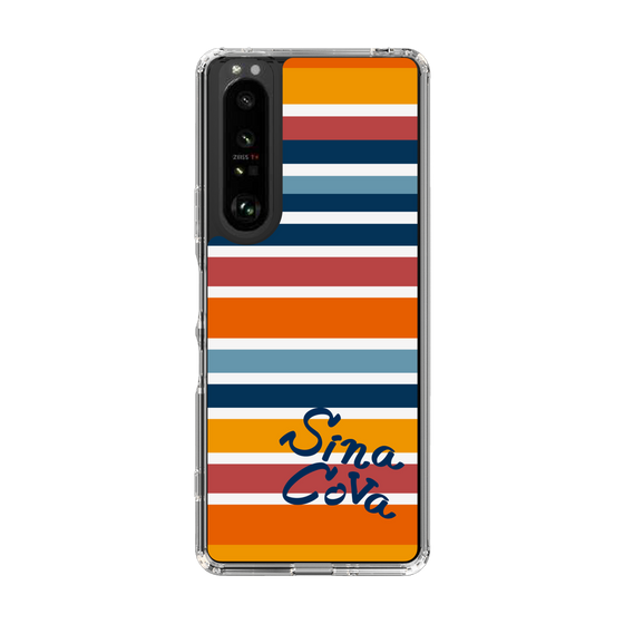 Slim Protection Case［ SINA COVA - Border Stripes - Multicolor ］