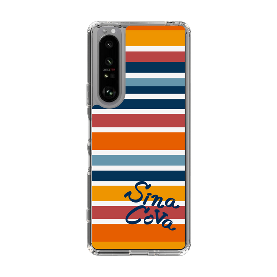 Slim Protection Case［ SINA COVA - Border Stripes - Multicolor ］