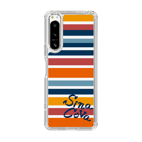 Slim Protection Case［ SINA COVA - Border Stripes - Multicolor ］