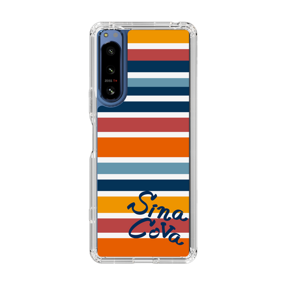 Slim Protection Case［ SINA COVA - Border Stripes - Multicolor ］