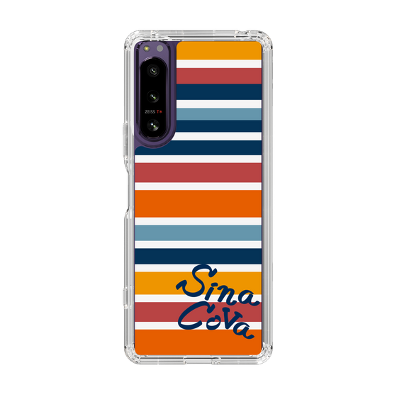 Slim Protection Case［ SINA COVA - Border Stripes - Multicolor ］