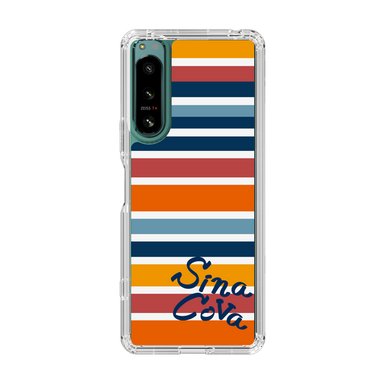 Slim Protection Case［ SINA COVA - Border Stripes - Multicolor ］