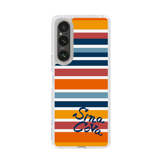 Slim Protection Case［ SINA COVA - Border Stripes - Multicolor ］