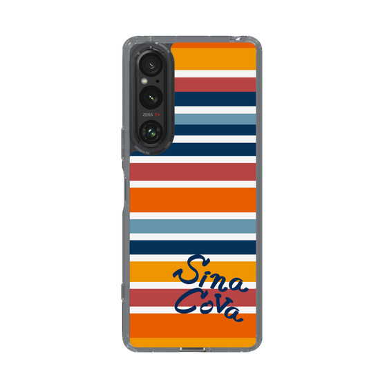 Slim Protection Case［ SINA COVA - Border Stripes - Multicolor ］