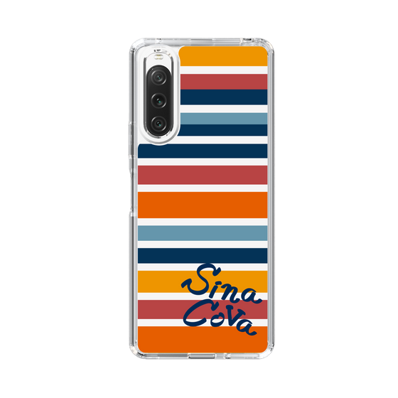 Slim Protection Case［ SINA COVA - Border Stripes - Multicolor ］
