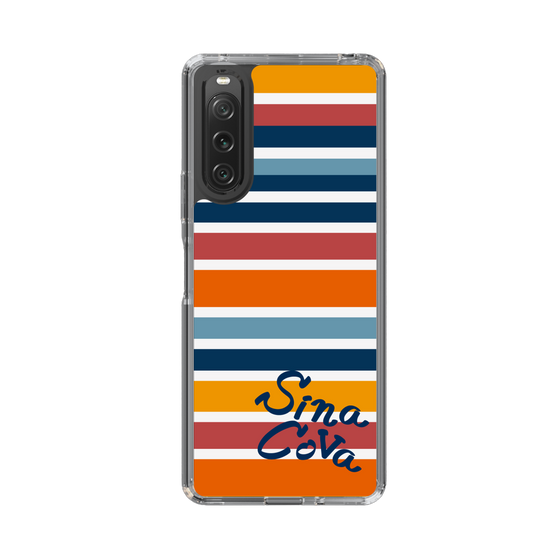 Slim Protection Case［ SINA COVA - Border Stripes - Multicolor ］