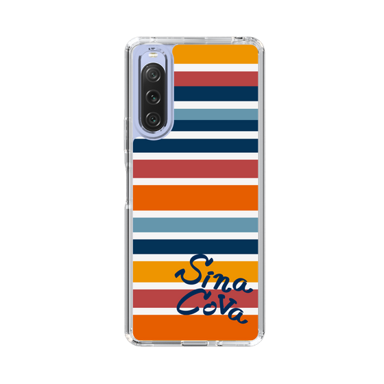 Slim Protection Case［ SINA COVA - Border Stripes - Multicolor ］