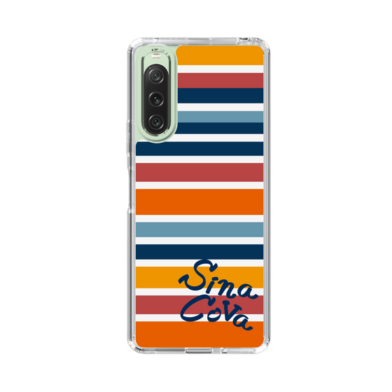 Slim Protection Case［ SINA COVA - Border Stripes - Multicolor ］