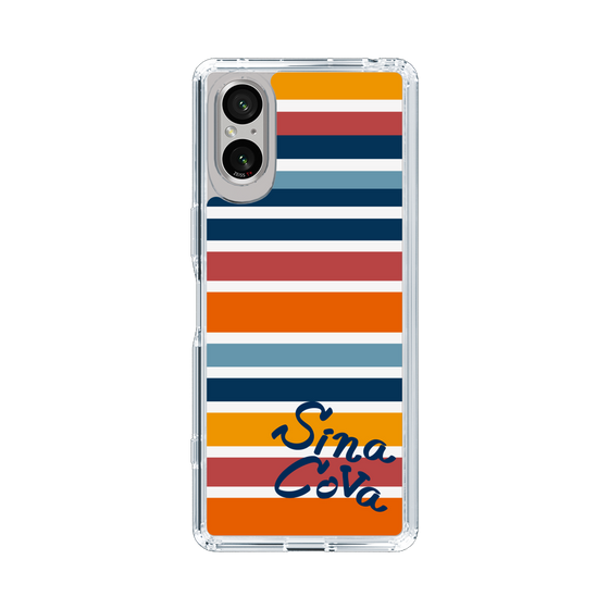 Slim Protection Case［ SINA COVA - Border Stripes - Multicolor ］