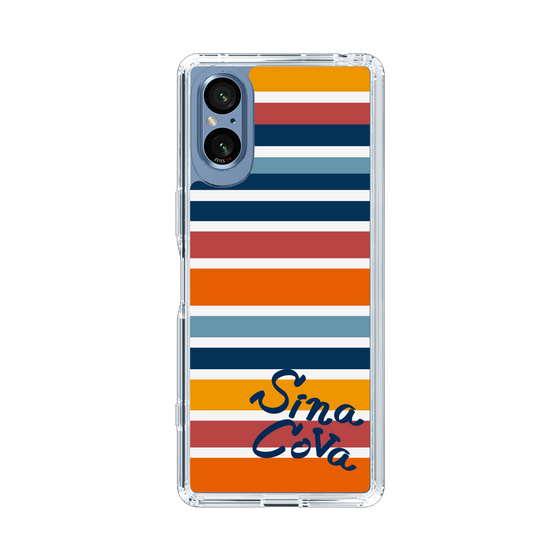 Slim Protection Case［ SINA COVA - Border Stripes - Multicolor ］