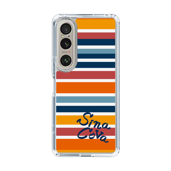 Slim Protection Case［ SINA COVA - Border Stripes - Multicolor ］