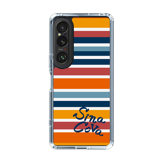 Slim Protection Case［ SINA COVA - Border Stripes - Multicolor ］