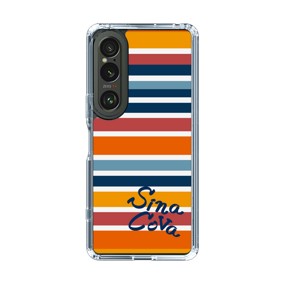 Slim Protection Case［ SINA COVA - Border Stripes - Multicolor ］