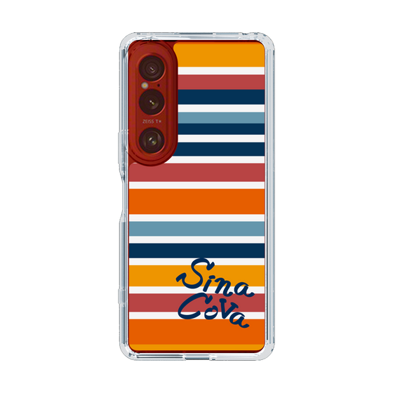 Slim Protection Case［ SINA COVA - Border Stripes - Multicolor ］