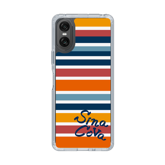 Slim Protection Case［ SINA COVA - Border Stripes - Multicolor ］