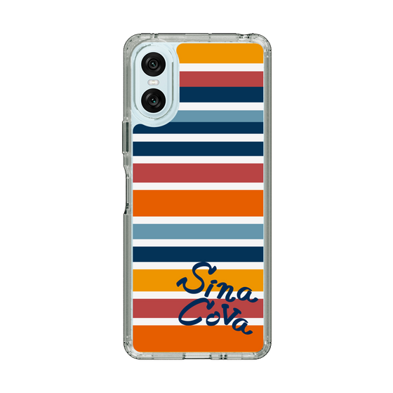 Slim Protection Case［ SINA COVA - Border Stripes - Multicolor ］