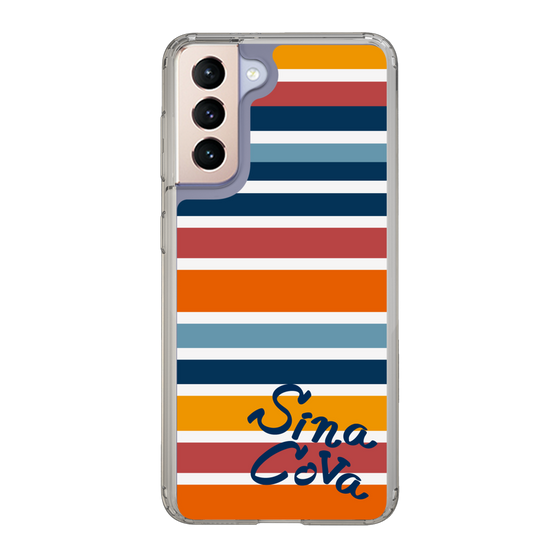 Slim Protection Case［ SINA COVA - Border Stripes - Multicolor ］